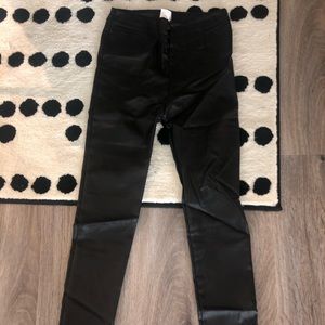 Black Leather Leggings